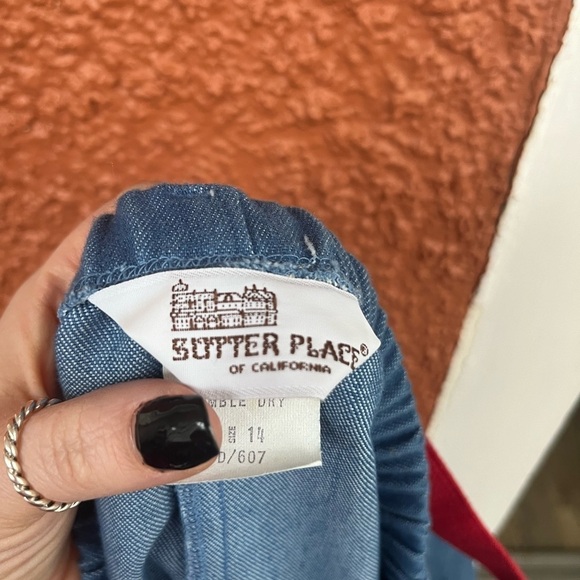 Women’s Vintage Sears Sutter Place Denim A-Line Skirt Vintage Size 14 - Picture 7 of 8